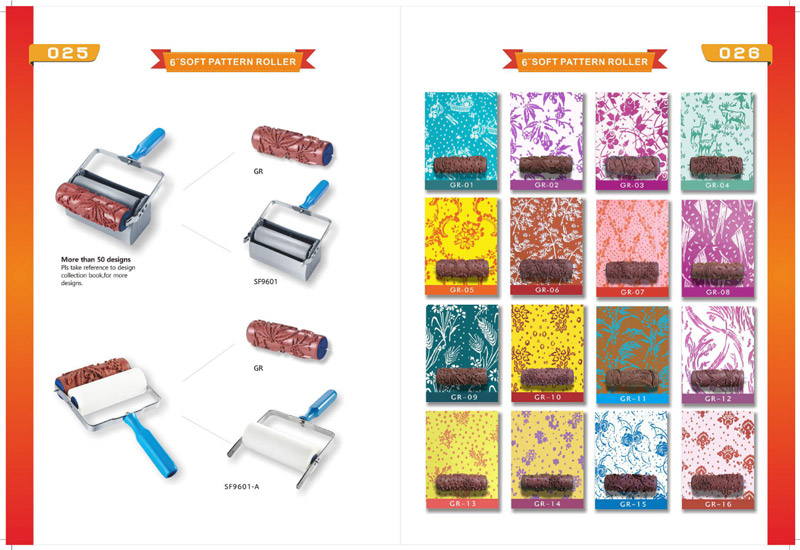 2018 gsb paint tools patterned paint rollers catalog - 250 pages